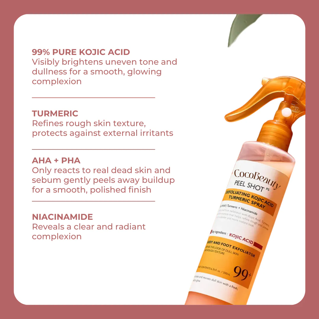 Peel Shot - Kojic + Turmeric Body Peel Spray - Image 2